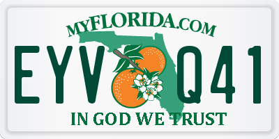 FL license plate EYVQ41
