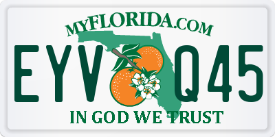 FL license plate EYVQ45