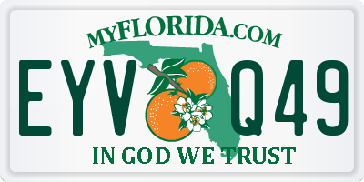 FL license plate EYVQ49