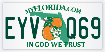 FL license plate EYVQ69