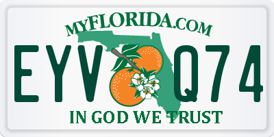 FL license plate EYVQ74