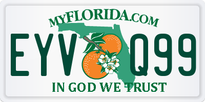 FL license plate EYVQ99