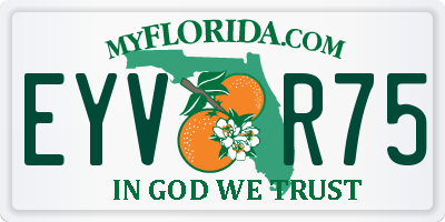FL license plate EYVR75