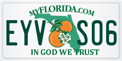 FL license plate EYVS06