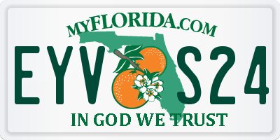 FL license plate EYVS24