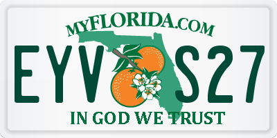 FL license plate EYVS27