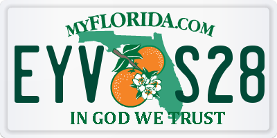 FL license plate EYVS28