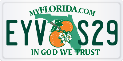FL license plate EYVS29