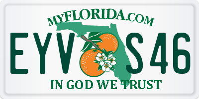 FL license plate EYVS46