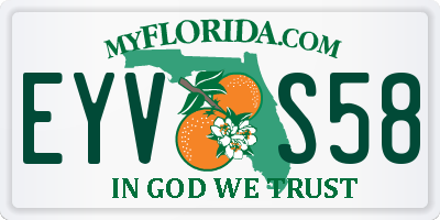 FL license plate EYVS58