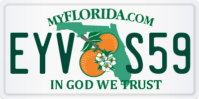 FL license plate EYVS59