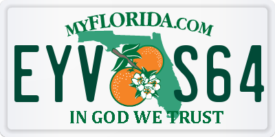 FL license plate EYVS64