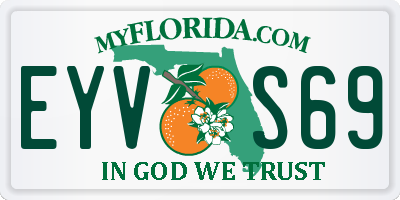 FL license plate EYVS69