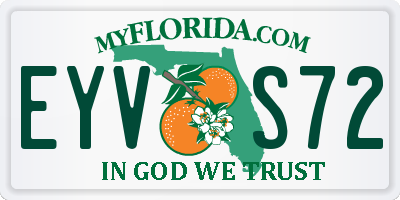 FL license plate EYVS72