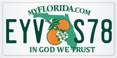 FL license plate EYVS78