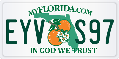 FL license plate EYVS97