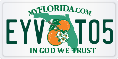 FL license plate EYVT05