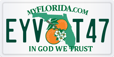 FL license plate EYVT47