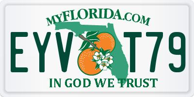 FL license plate EYVT79