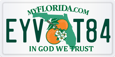 FL license plate EYVT84