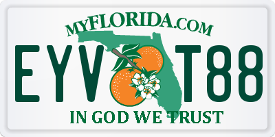 FL license plate EYVT88