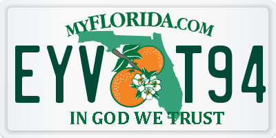 FL license plate EYVT94