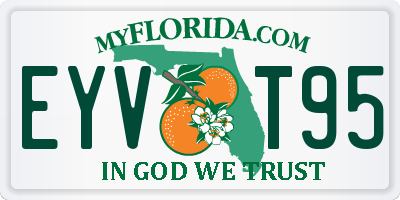 FL license plate EYVT95