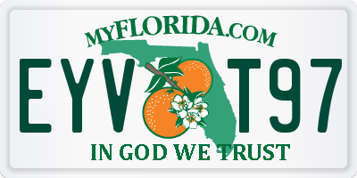 FL license plate EYVT97