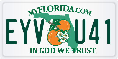 FL license plate EYVU41