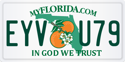 FL license plate EYVU79