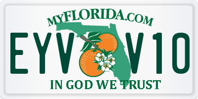 FL license plate EYVV10