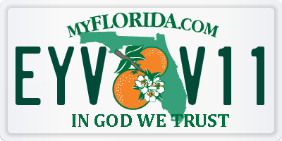 FL license plate EYVV11