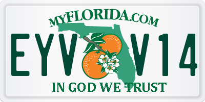 FL license plate EYVV14