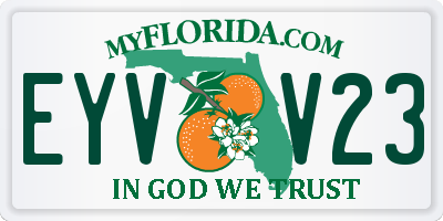 FL license plate EYVV23