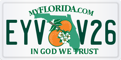 FL license plate EYVV26
