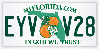 FL license plate EYVV28