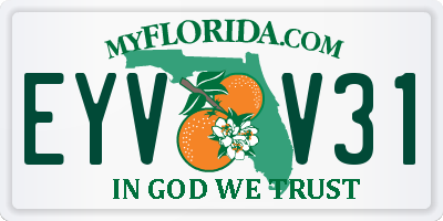 FL license plate EYVV31