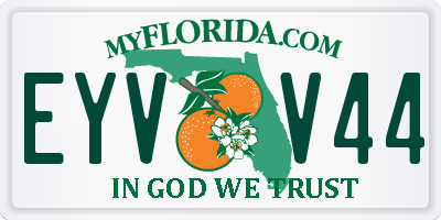 FL license plate EYVV44