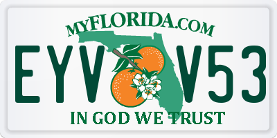 FL license plate EYVV53