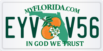 FL license plate EYVV56