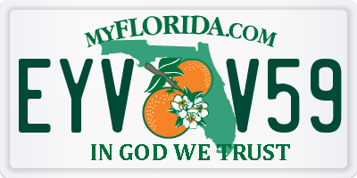 FL license plate EYVV59