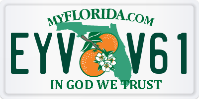 FL license plate EYVV61