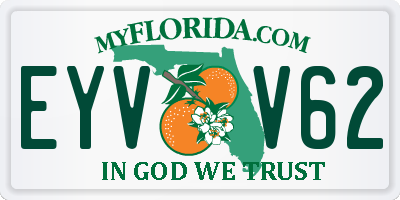 FL license plate EYVV62