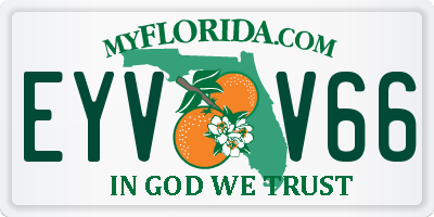 FL license plate EYVV66