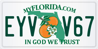 FL license plate EYVV67
