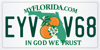 FL license plate EYVV68
