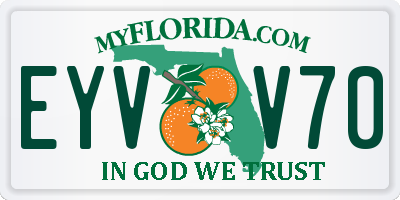 FL license plate EYVV70