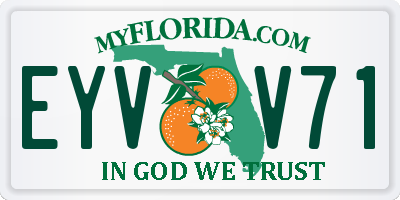 FL license plate EYVV71