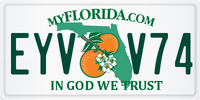 FL license plate EYVV74