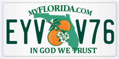 FL license plate EYVV76
